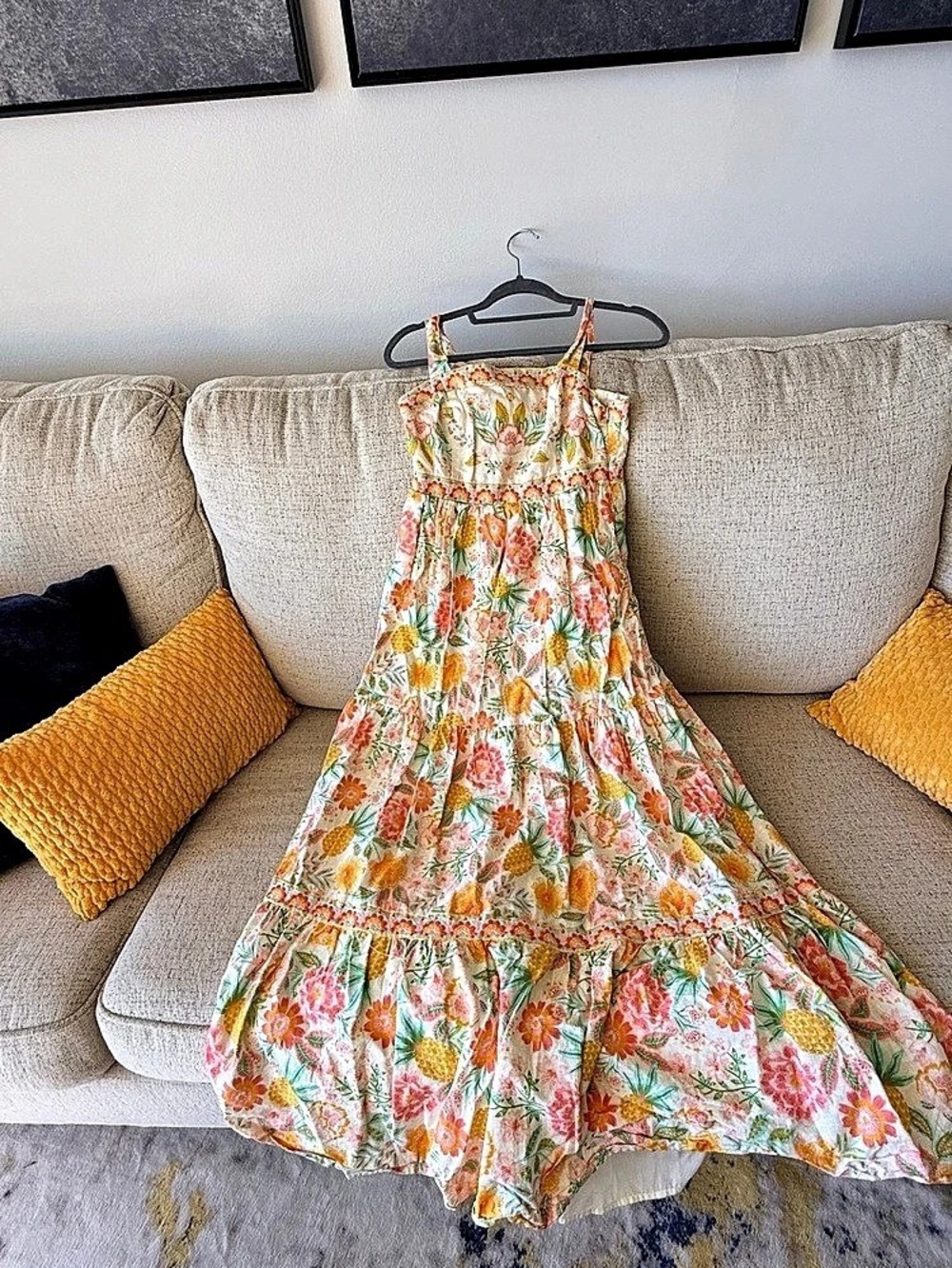 Rachel Zoe Floral Maxi Dress Size Small